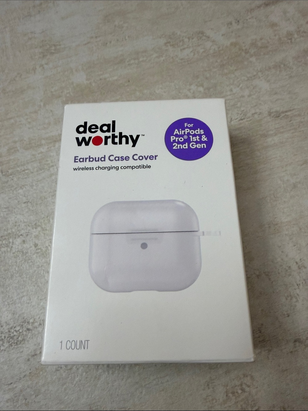Dealworthy White Earbud Case Cover for AirPods Pro (1st & 2nd Gen)
